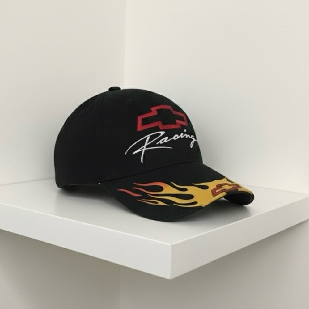 Vintage NASCAR flame racing hat